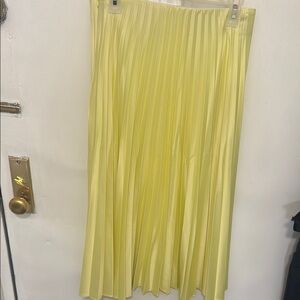 Pleated Yellow Skirt